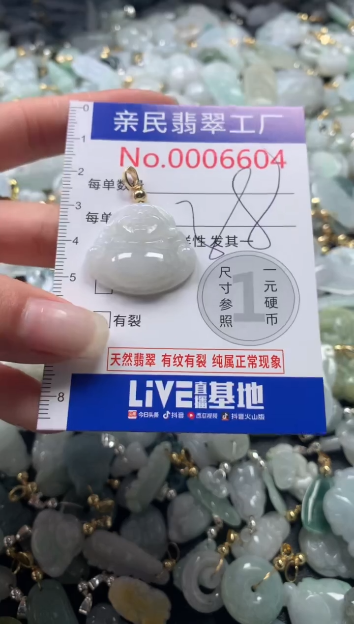 【闪购商品】翡翠吊坠(不含链)未镶嵌6604