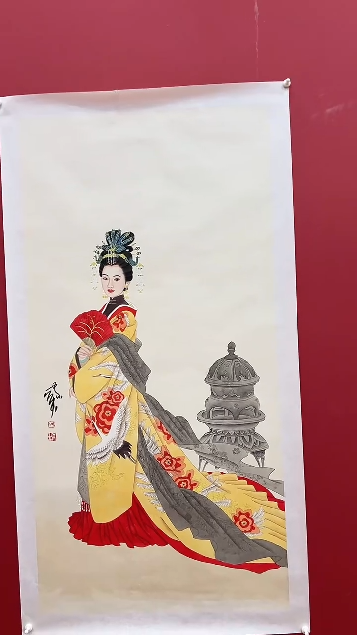 国画何J英-8P-人物