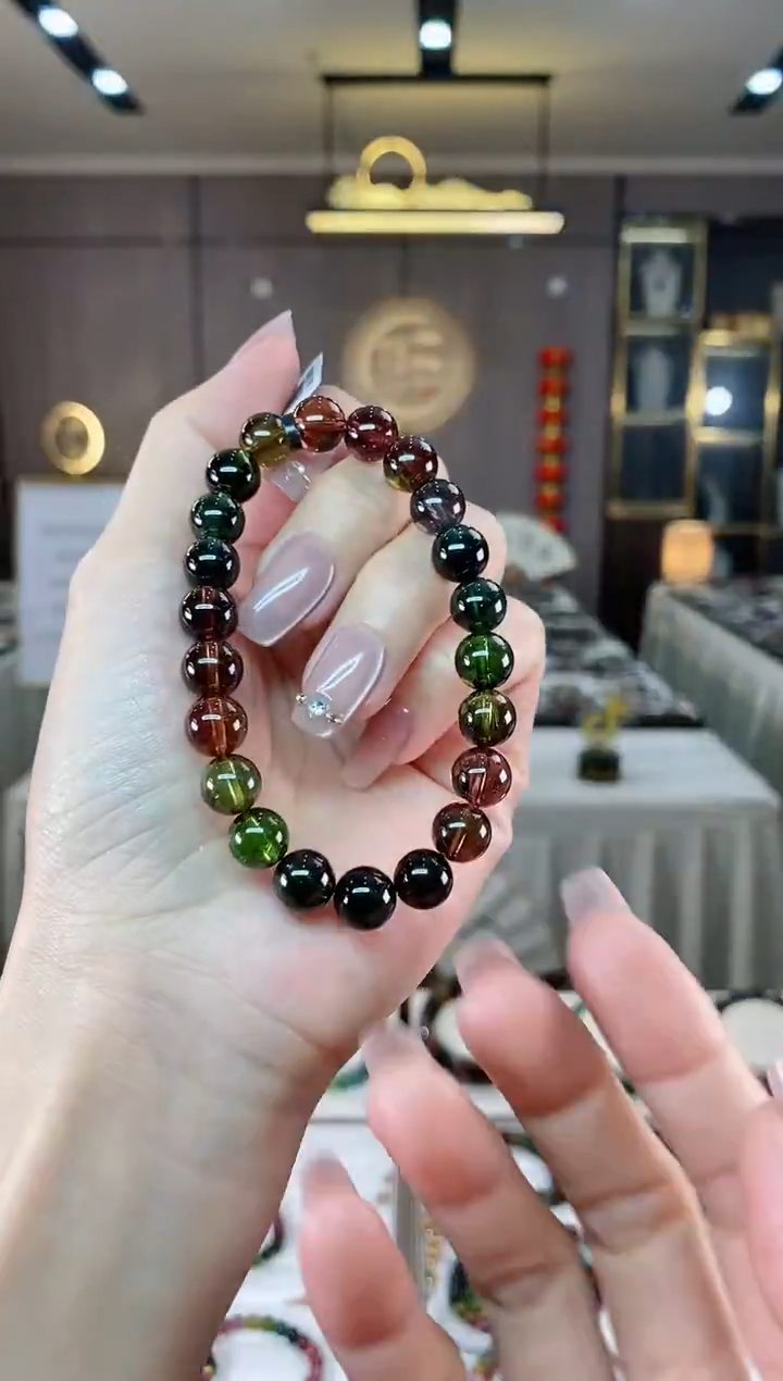 【闪购商品】碧玺单圈手串8mm+未镶嵌（多样性发一条）hon