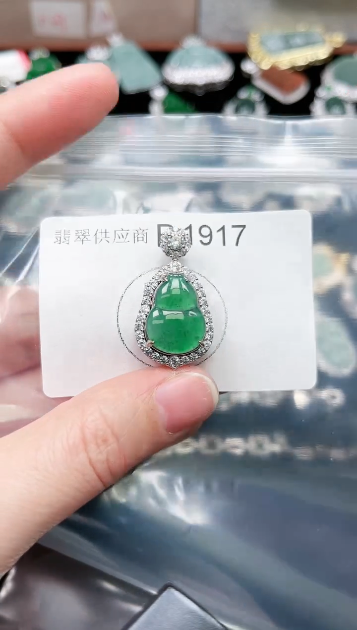 【闪购商品】翡翠颈饰未镶嵌1917赠皮绳