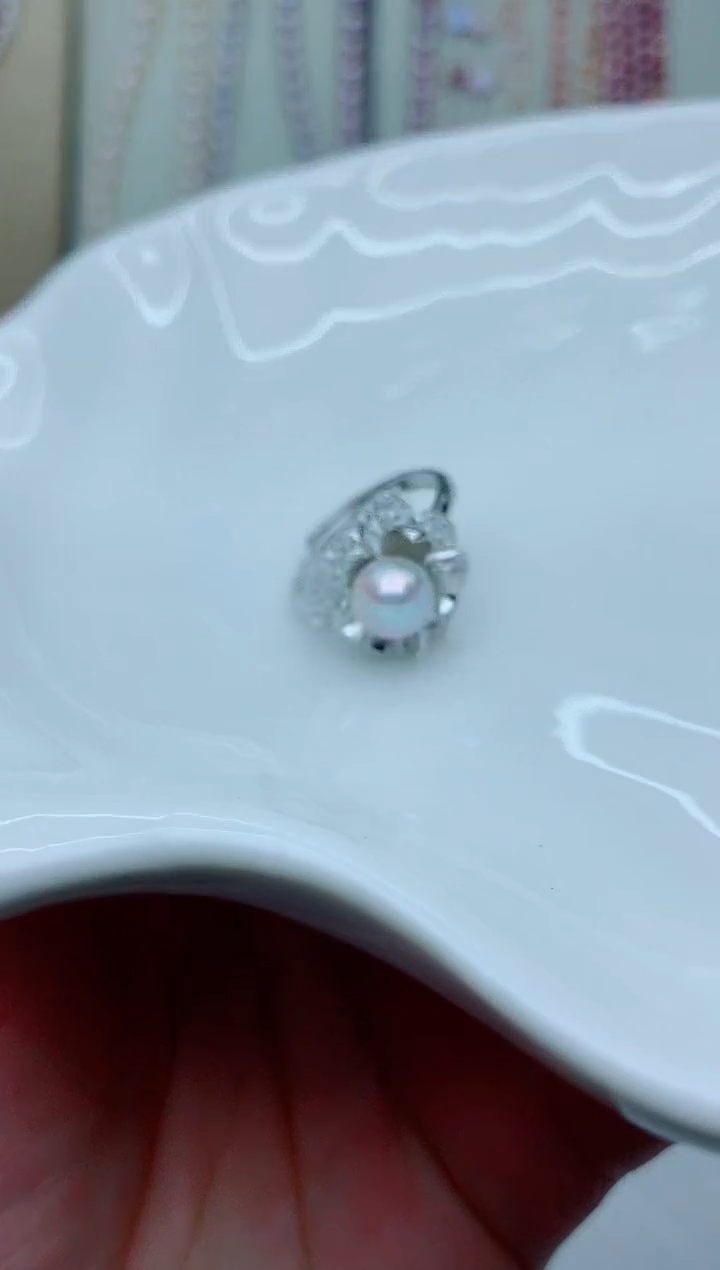 未镶嵌戒指淡水珍珠多样性发其一【非无瑕】