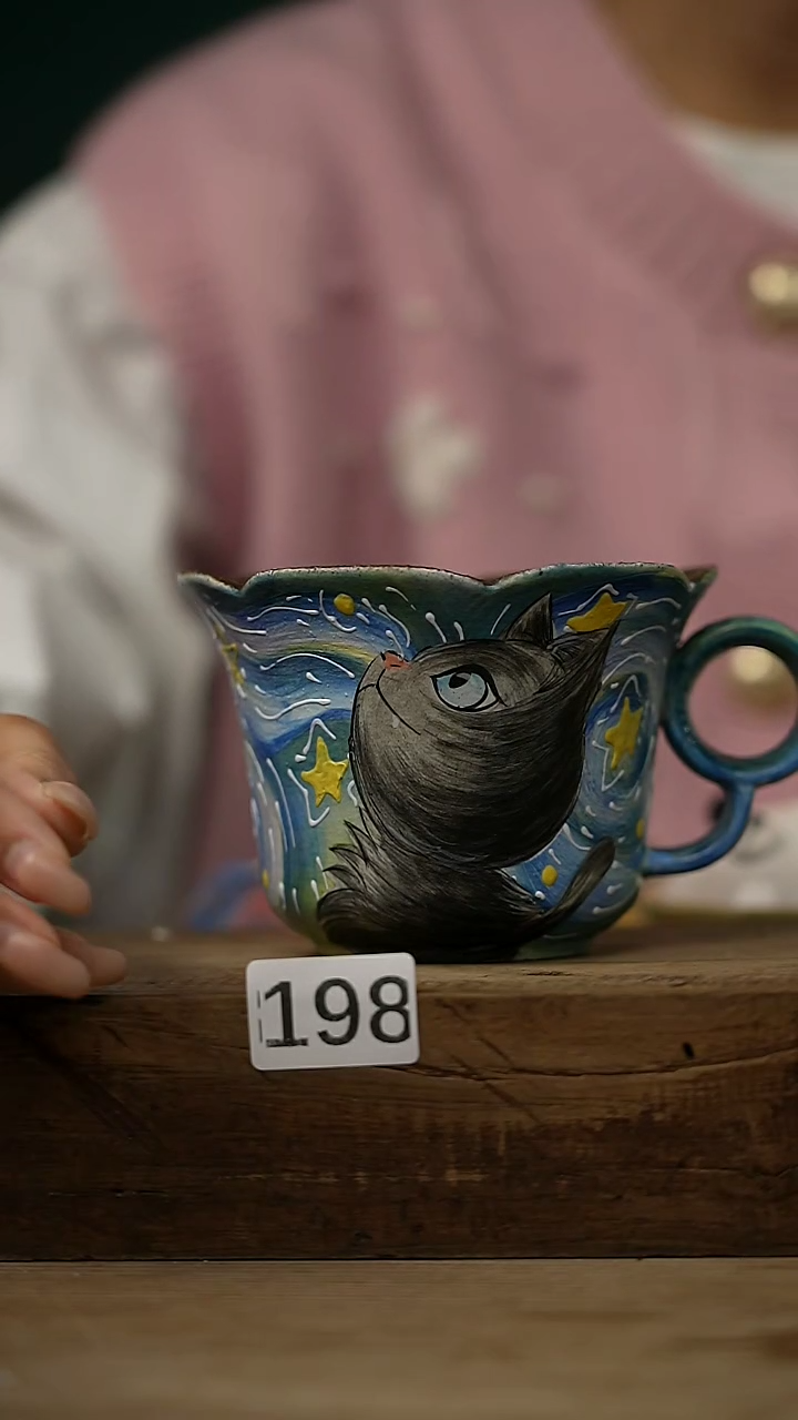 【闪购商品】瓷片新品！设计师款手绘/咖啡杯 羽川