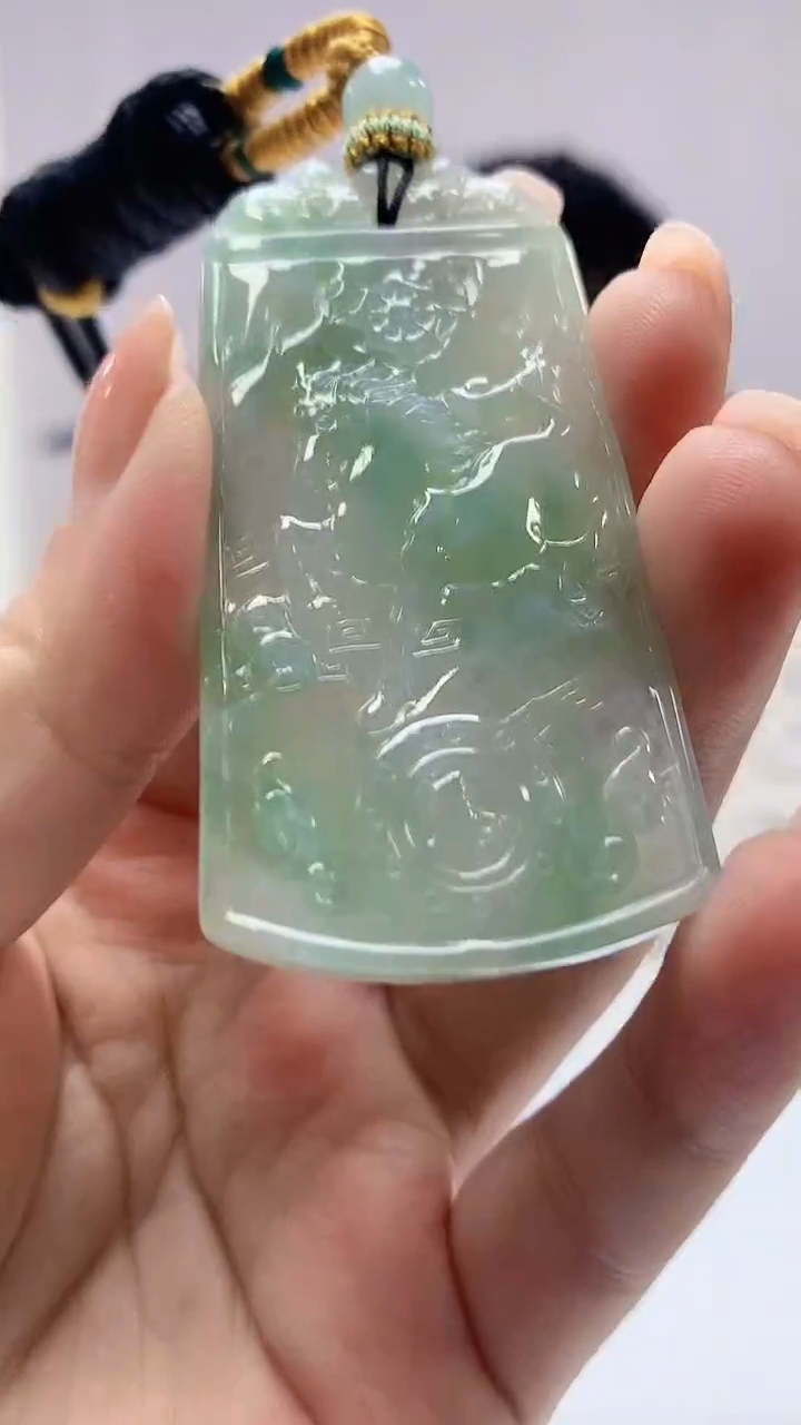 【闪购商品】定制翡翠未镶嵌5028ms-毛货挂件113