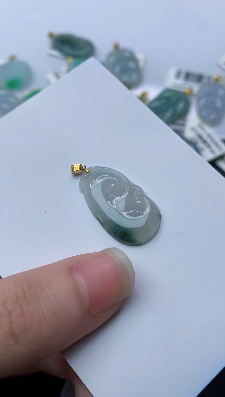 【闪购商品】翡翠颈饰18K金镶嵌71........