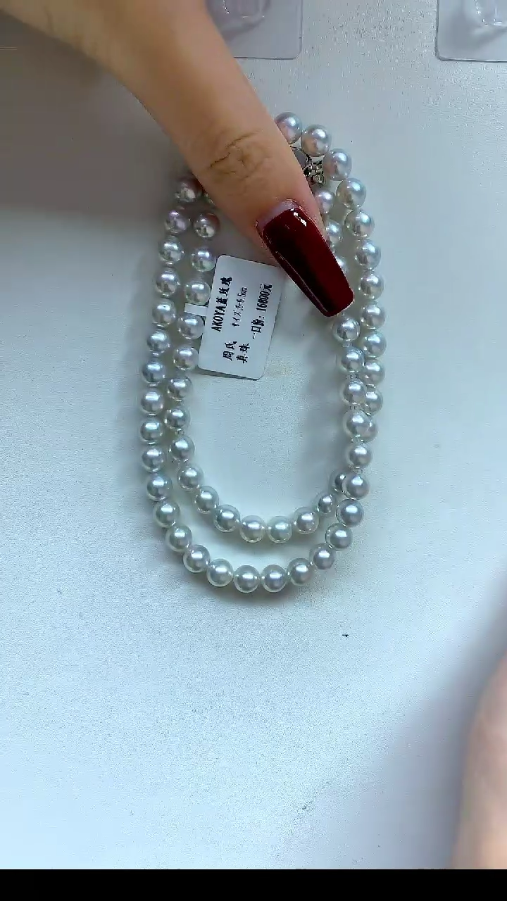 【闪购商品】海水珍珠颈饰未镶嵌蓝玫瑰6-6.5MM