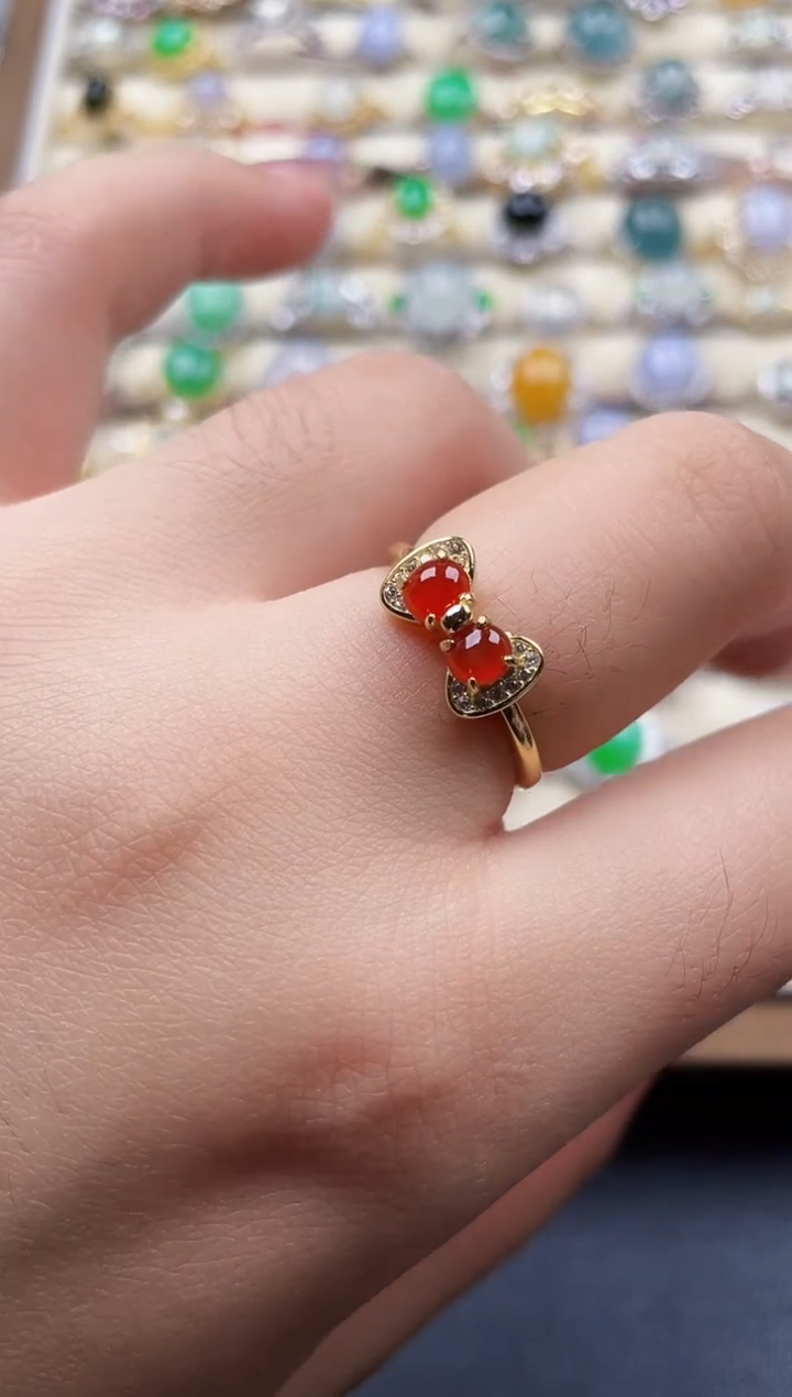 银S925镶嵌戒指翡翠121