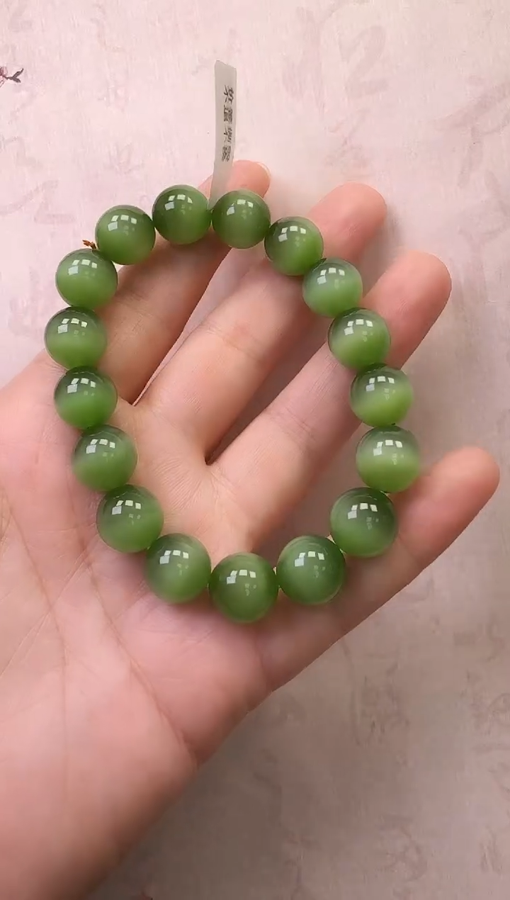 【闪购商品】和田玉（碧玉）手串未镶嵌碧玉手串