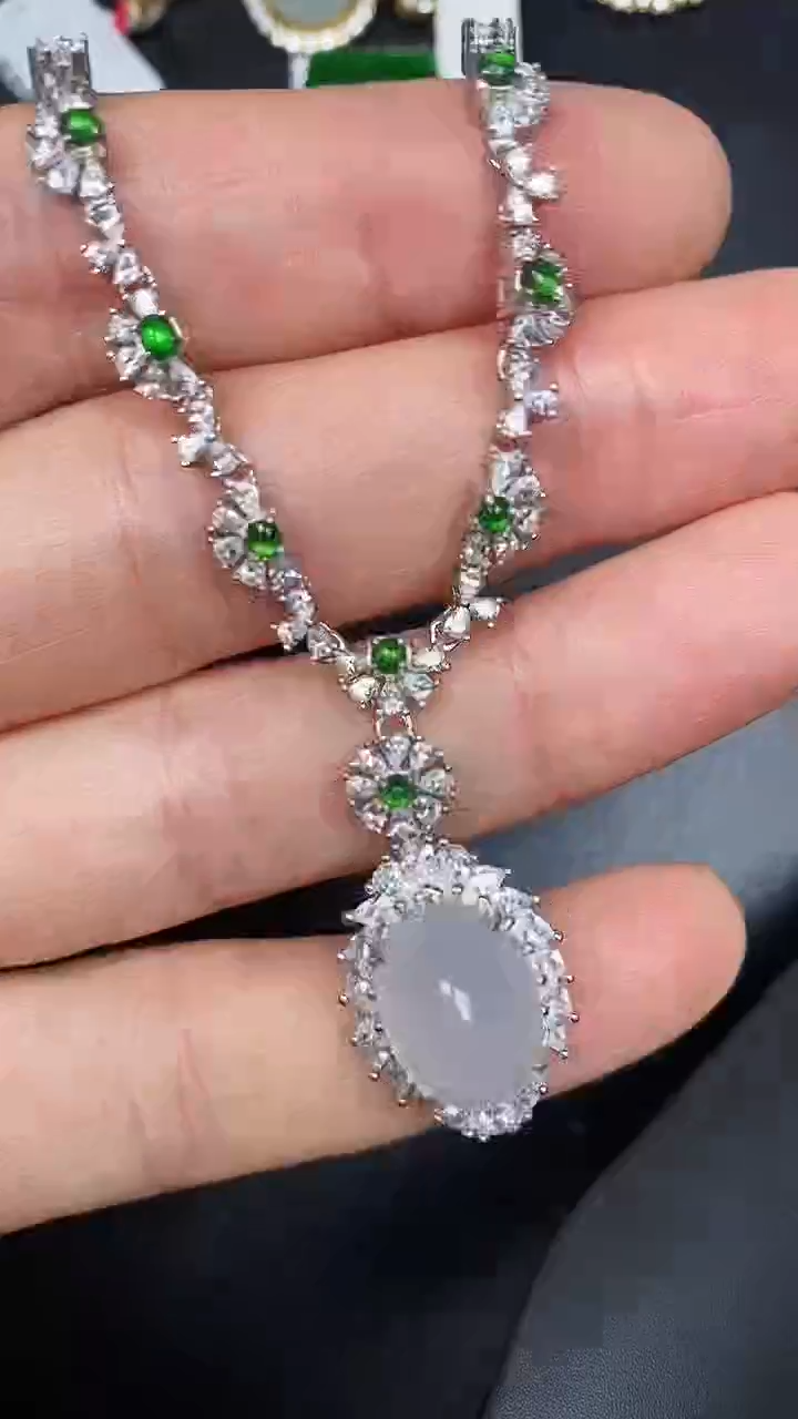 银S925镶嵌戒指翡翠4500