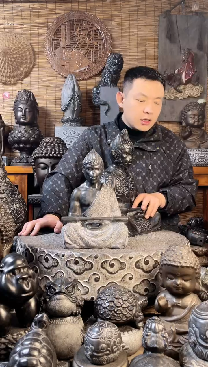 【闪购商品】30悟空天然青石雕刻