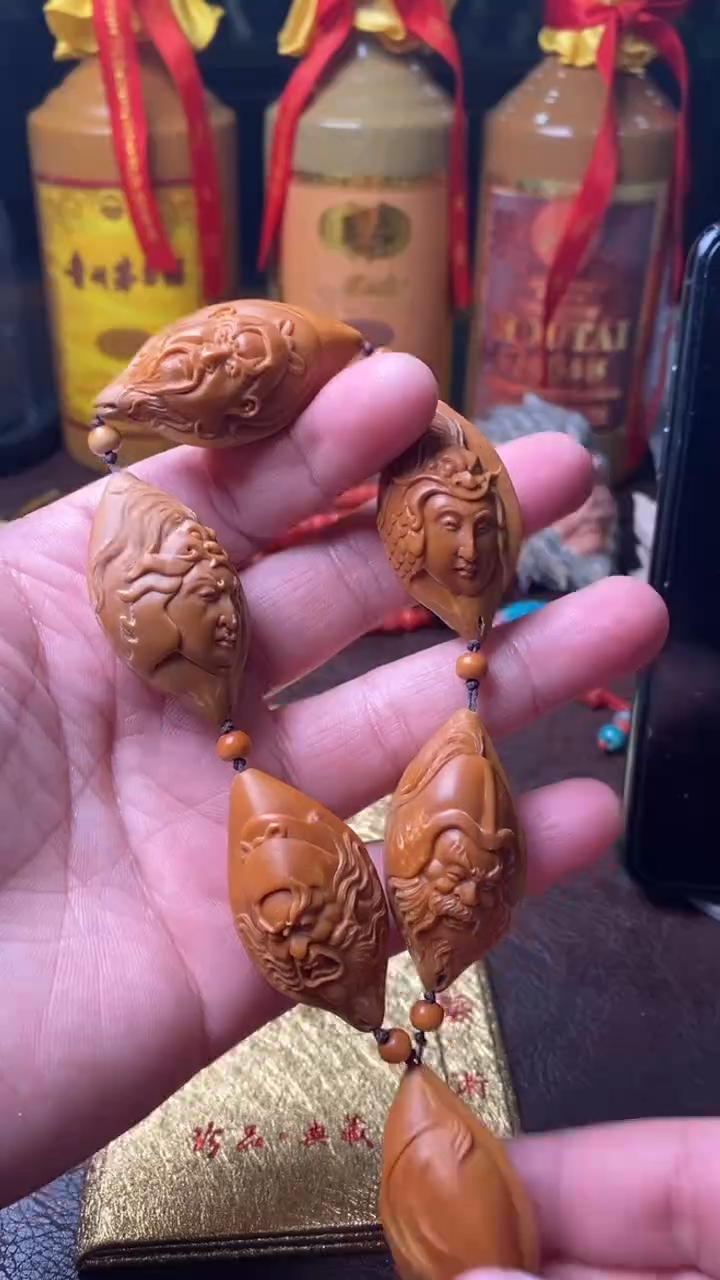 【闪购商品】橄榄核手串/手链10-五虎上将手串