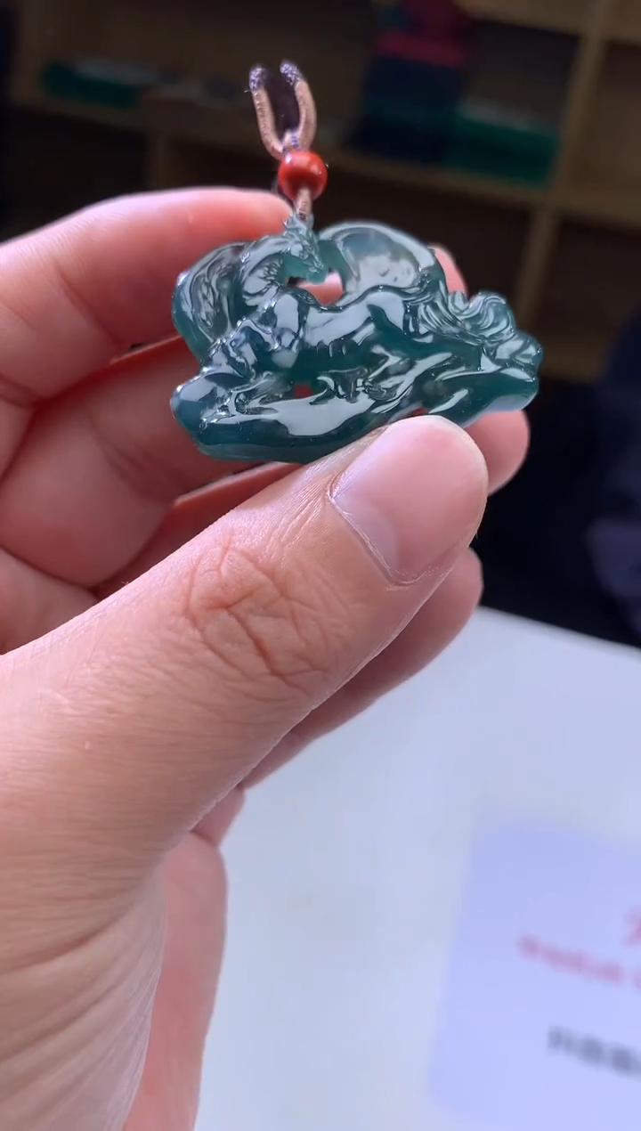 吊坠(不含链)未镶嵌翡翠马