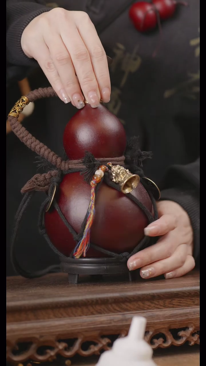 【闪购商品】295号精品天然大漆工艺防渗内胆酒葫芦~