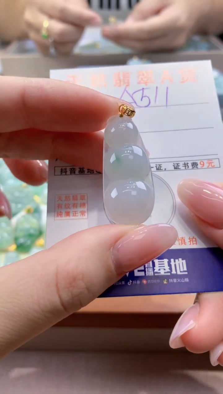 颈饰未镶嵌翡翠  天然缅甸a货翡翠