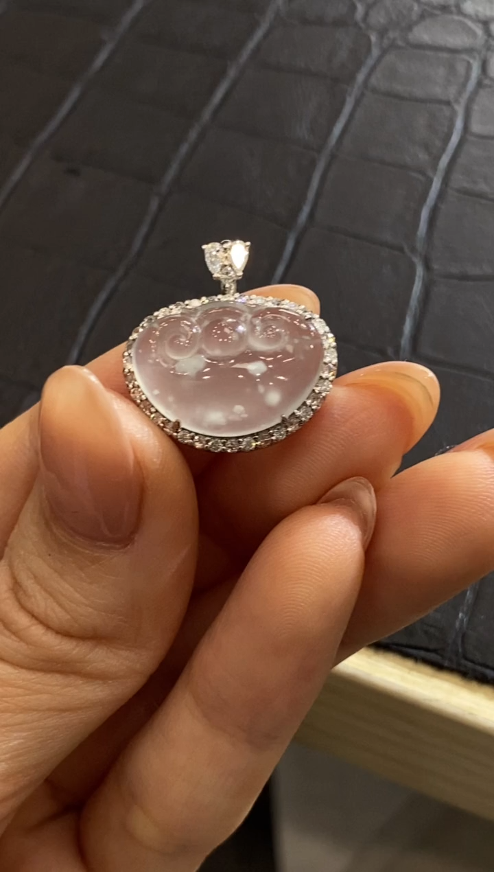 【闪购商品】翡翠颈饰18K金镶嵌收到货48小时鉴赏期（超时不退不换）