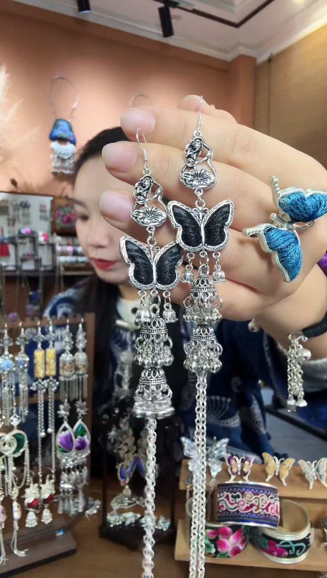 刺绣纯手工民族风耳环