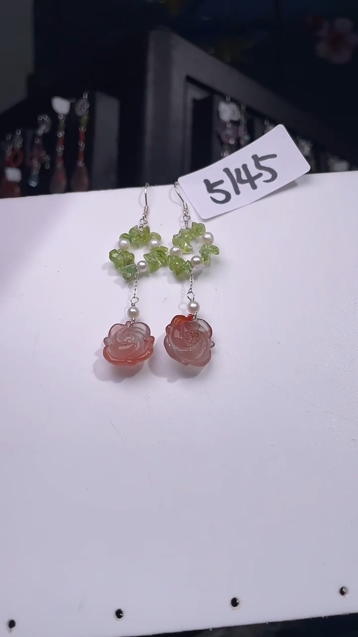 未镶嵌南红玛瑙耳饰喜欢拍