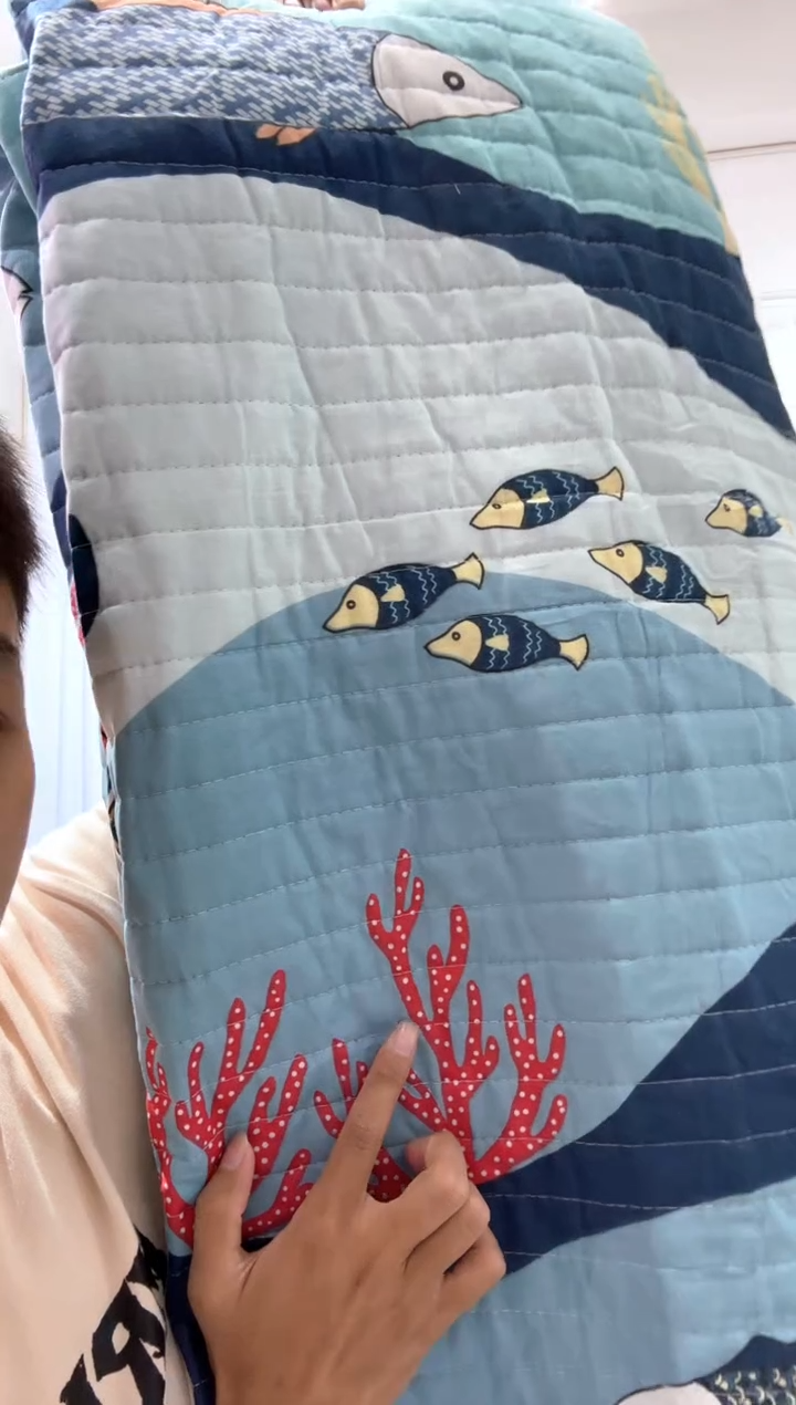 棉200*2303纯棉床盖22号微瑕
