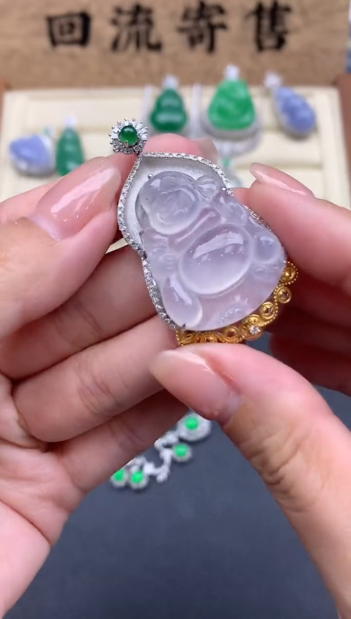 【闪购商品】翡翠颈饰18K金镶嵌738-中国好珍宝