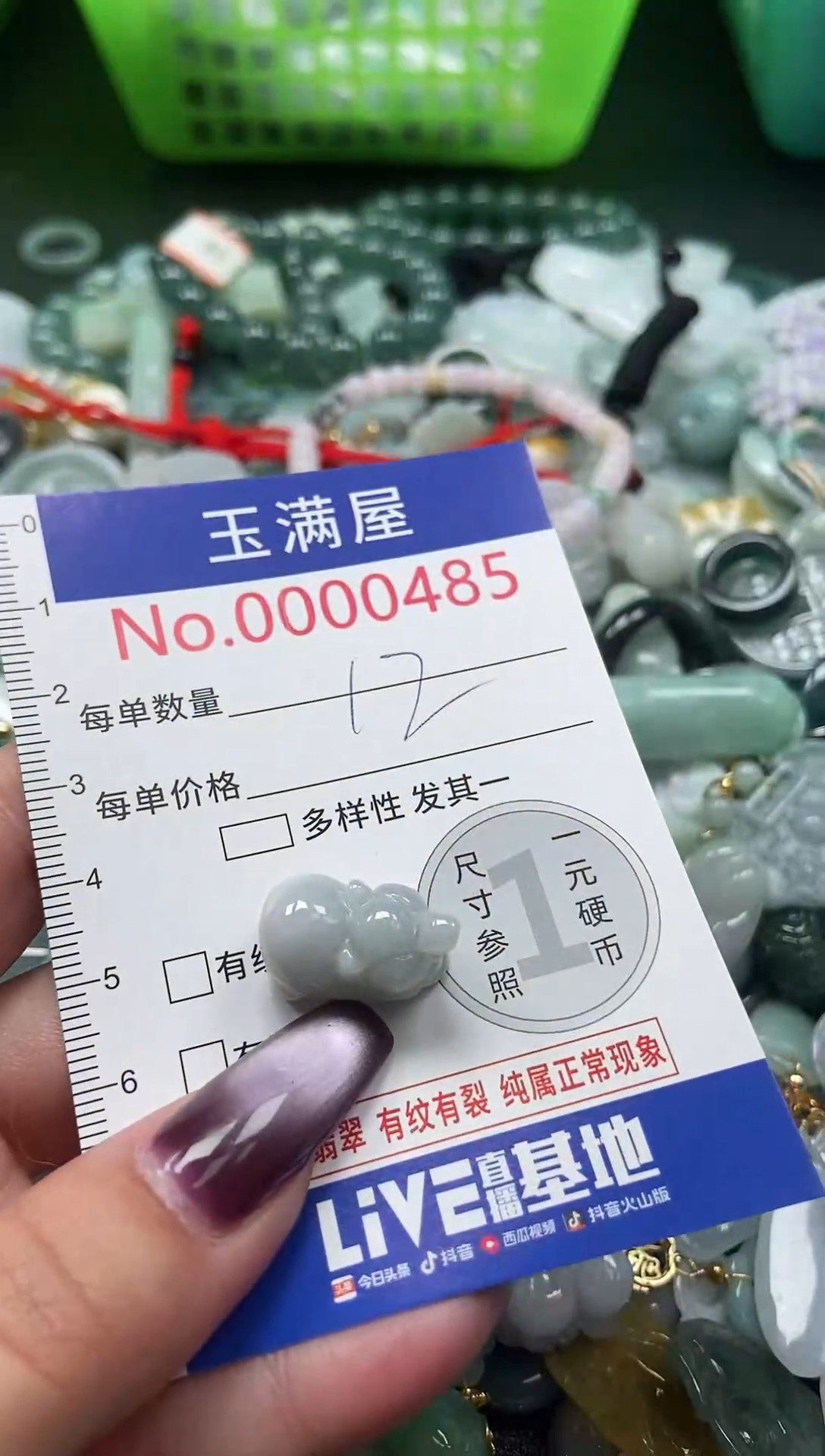 颈饰未镶嵌翡翠485