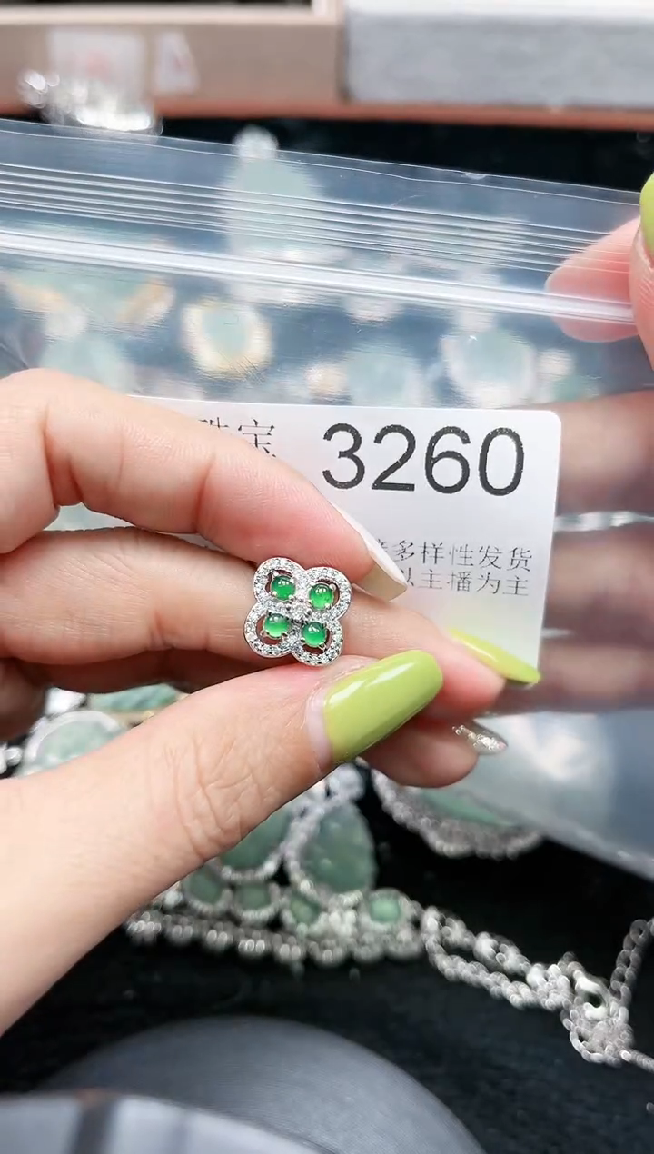 【闪购商品】翡翠颈饰未镶嵌赠皮绳3260