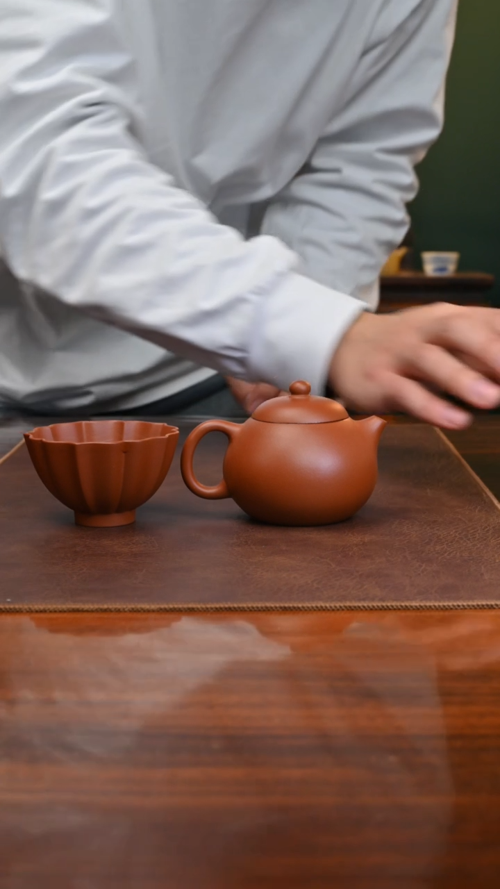 【闪购商品】紫砂茶壶文旦150cc朱砂