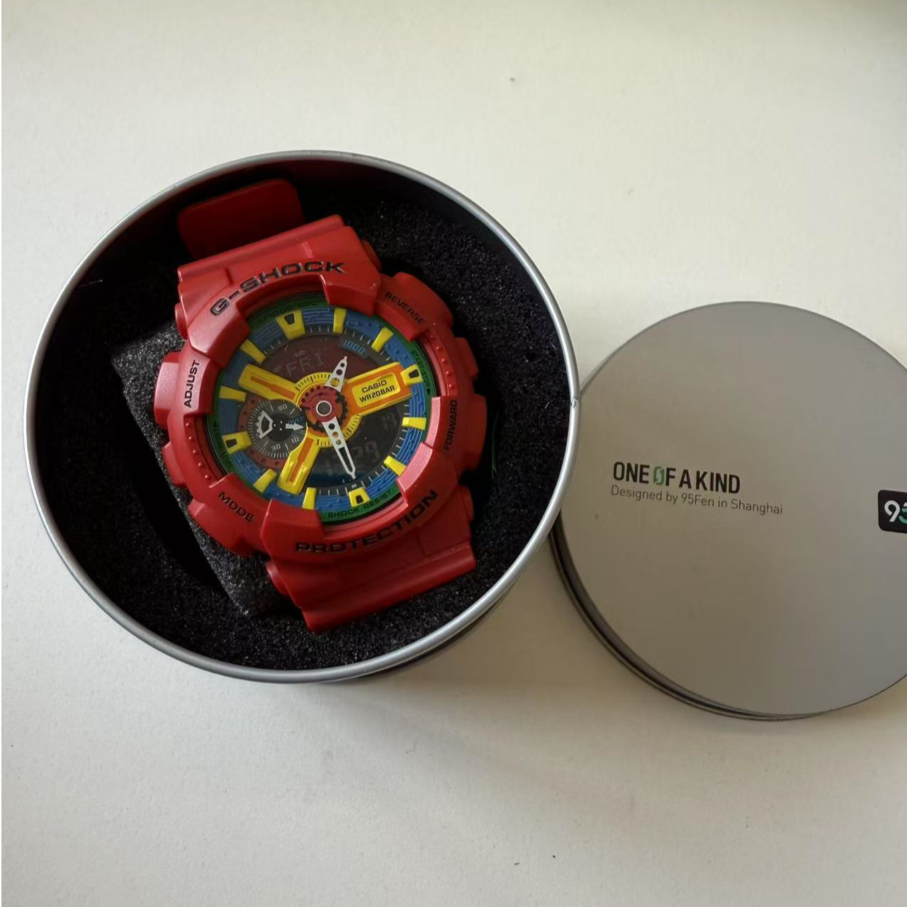 95新 Casio/卡西欧 G-SHOCK 番茄炒蛋防震防磁防水 男款 红色