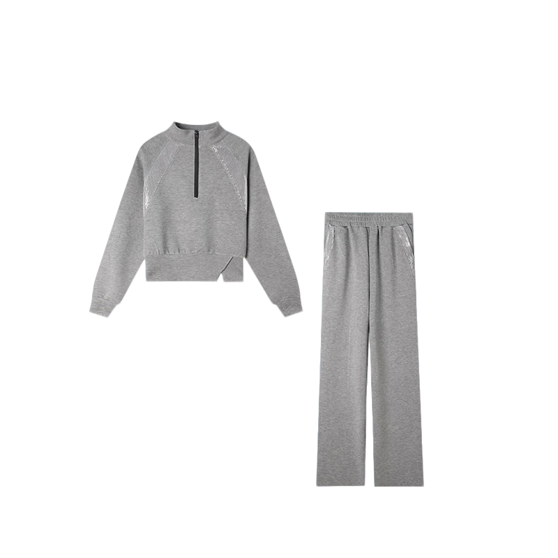 2025年新款高级感运动休闲套装纯色减龄两件套女
