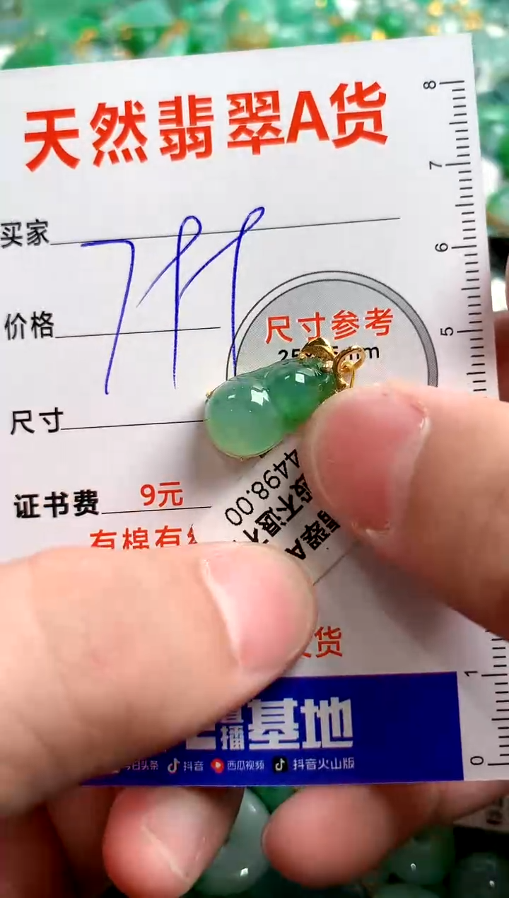 翡翠18K金镶嵌颈饰0062593957