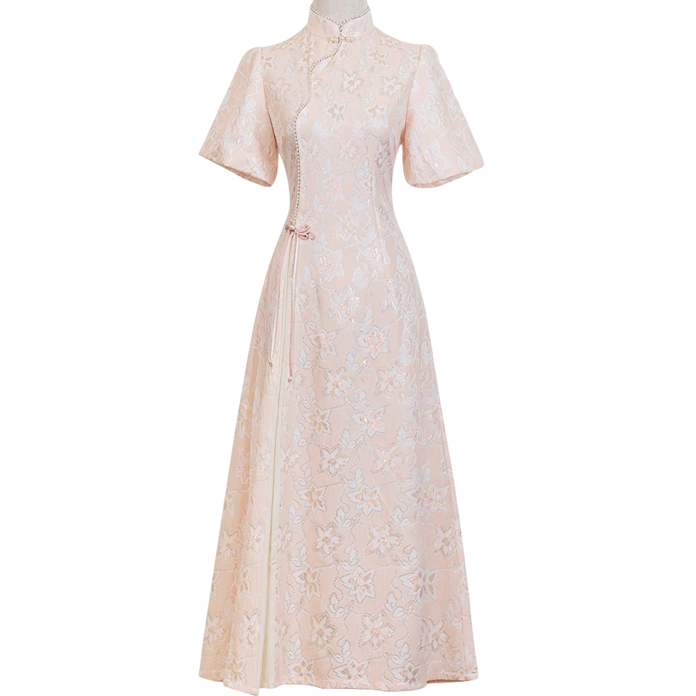 （61-120）法式连衣裙新中式改良旗袍2025新款春秋年轻款气质连衣裙