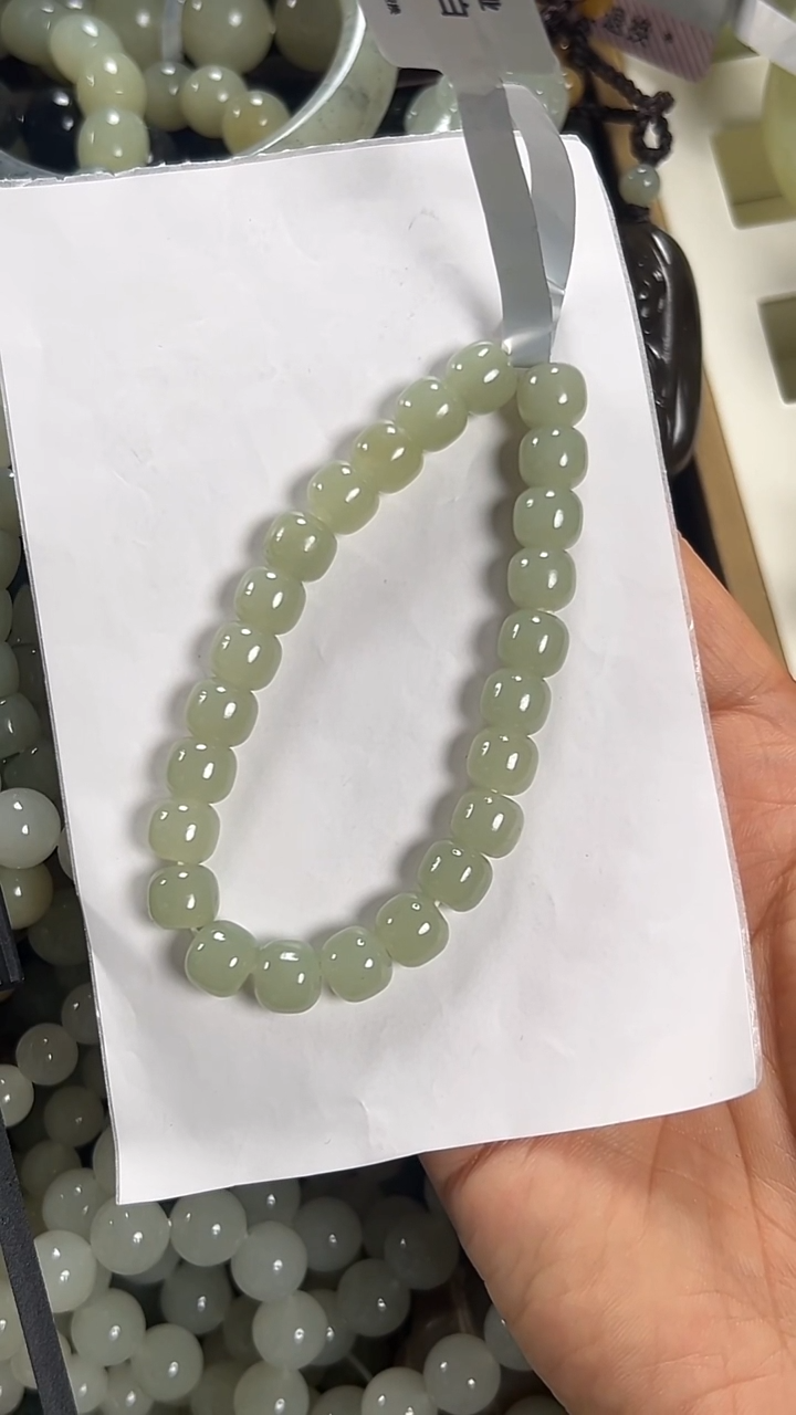 未镶嵌手链和田玉羊*高青白