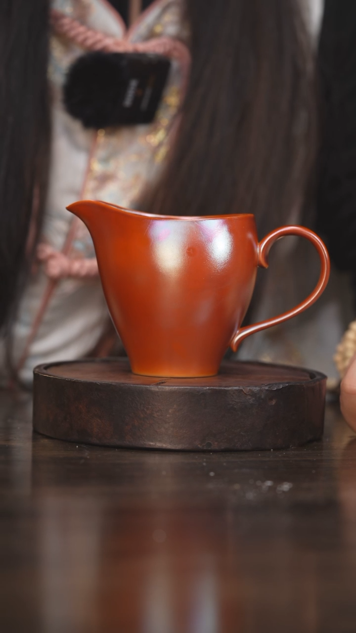 【闪购商品】杯94柴房陶瓷丨金红公道杯