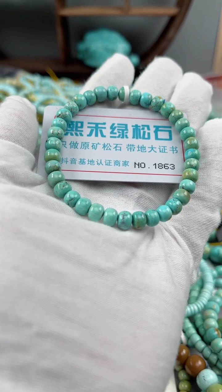 未镶嵌绿松石松石1863