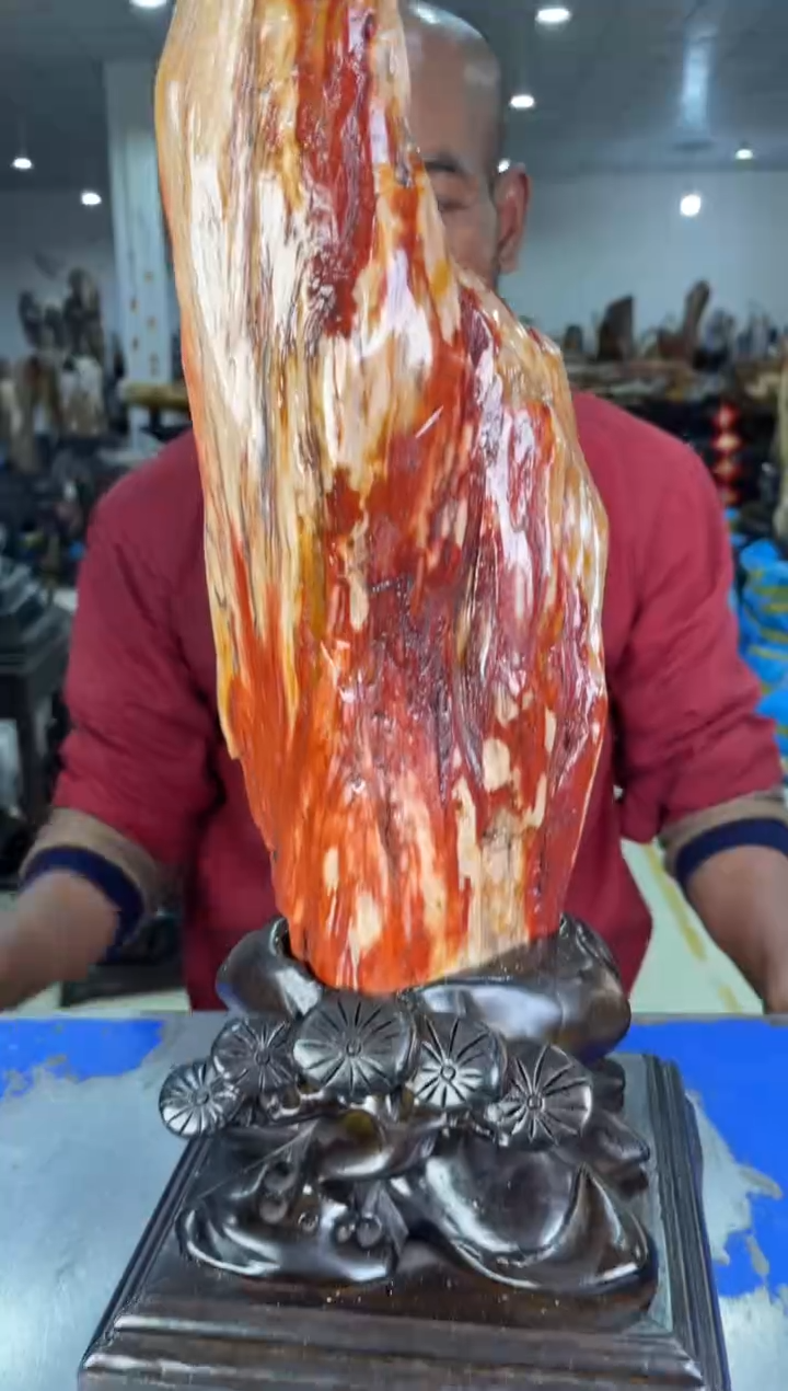 【闪购商品】硅化玉摆件未镶嵌52