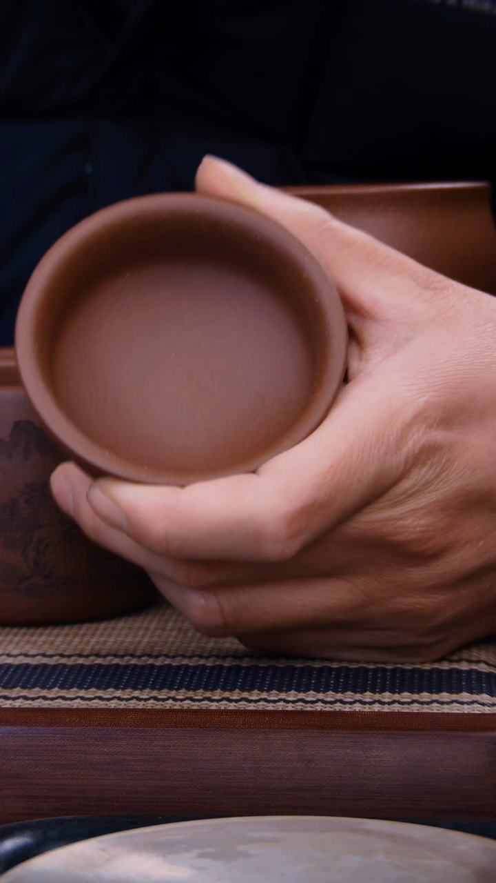 【闪购商品】紫砂茶杯深井紫泥杯子