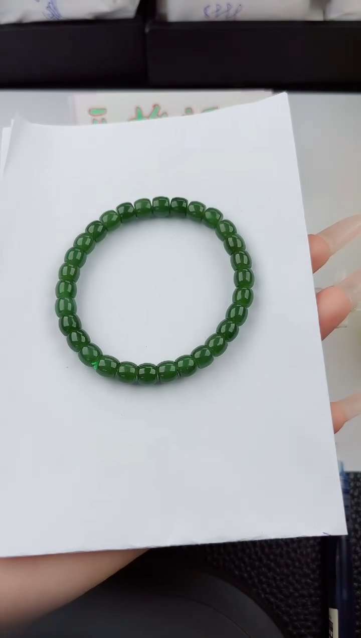 手串未镶嵌和田玉5555嗨购微色差T