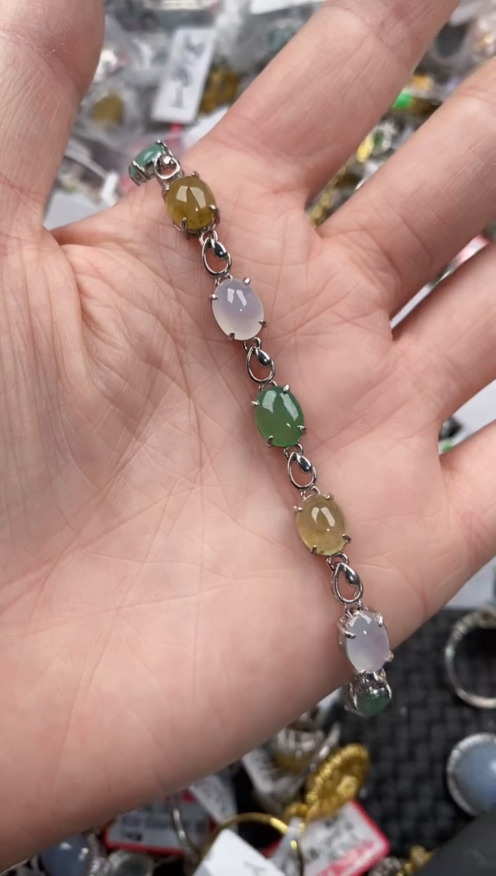 银S925镶嵌戒指翡翠333              6