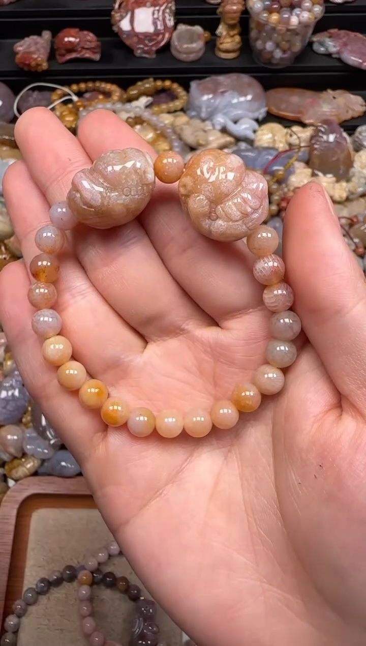 【闪购商品】硅化珊瑚（珊瑚玉）未镶嵌颈饰413