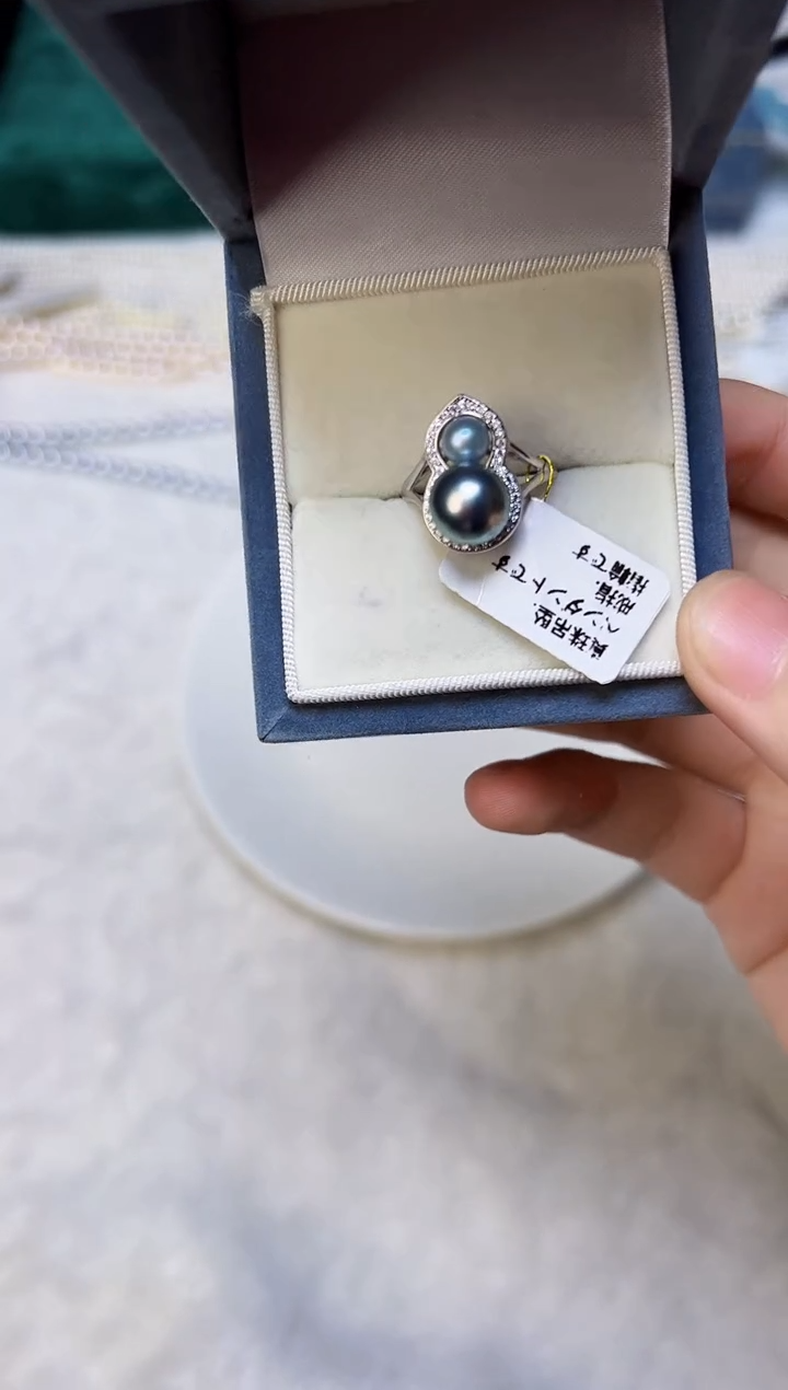 【闪购商品】海水珍珠戒圈银S925镶嵌003