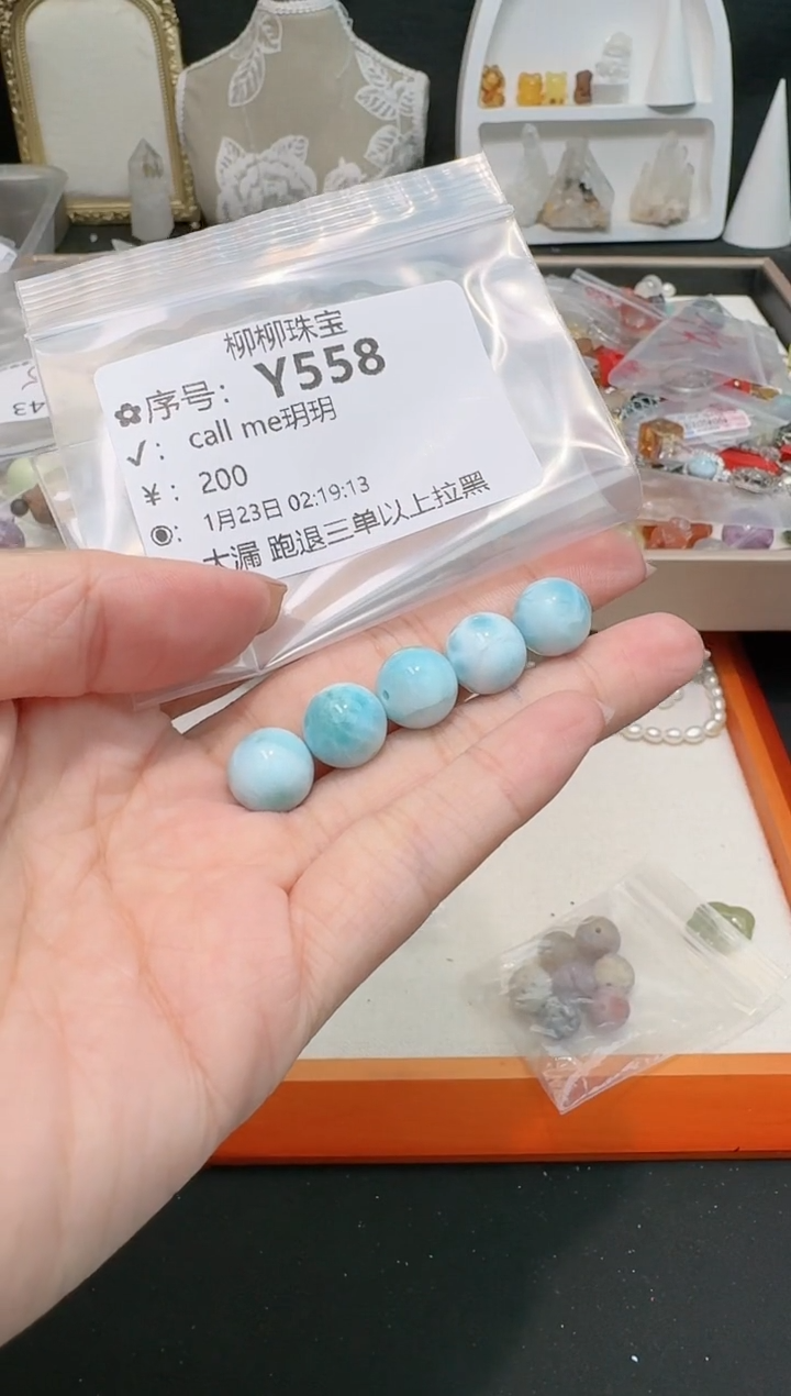 【闪购商品】针钠钙石（海纹石）珠宝奇石未镶嵌多样性发一Y558