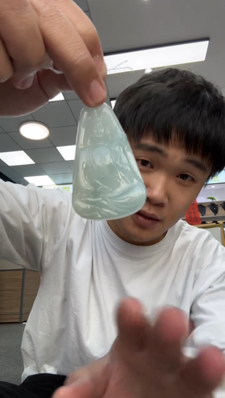 【闪购商品】翡翠颈饰未镶嵌天然翡翠A货孤品一件