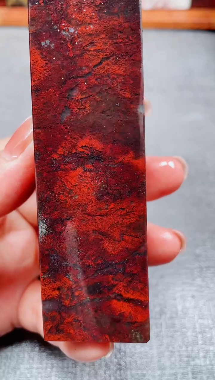 玉桂林鸡血玉素章--11