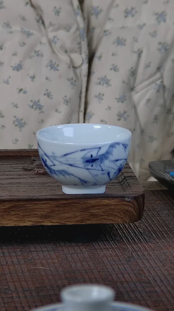 【闪购商品】折葵非器手工手绘虾趣鸡心杯