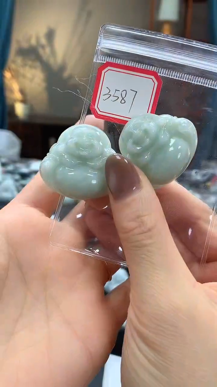 颈饰未镶嵌翡翠佛公3587 多样性发一件