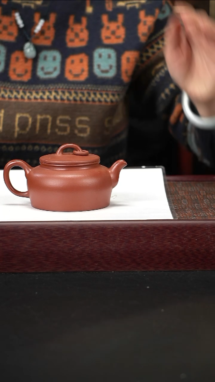 茶壶紫砂zq朱泥玉环