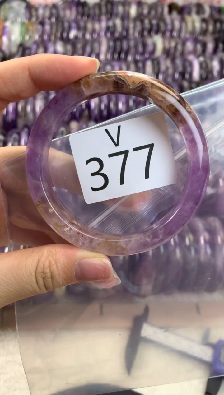 【闪购商品】水晶水晶手镯V未镶嵌377-56