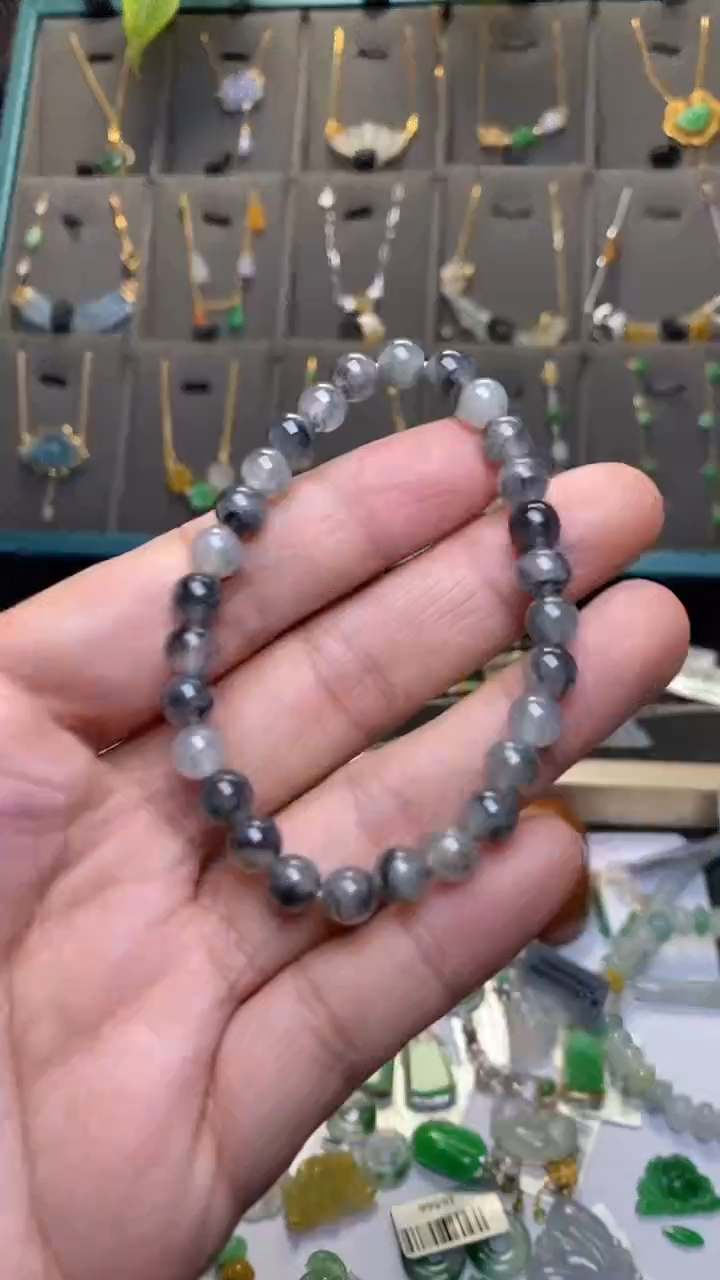 颈饰未镶嵌翡翠净货36240