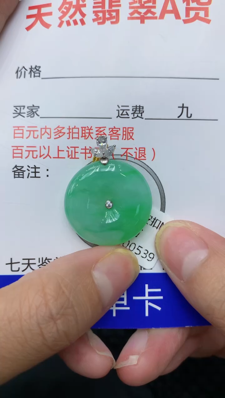 【闪购商品】翡翠颈饰18K金镶嵌111111111111