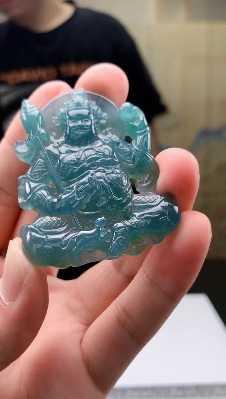 【闪购商品】定制翡翠未镶嵌4688bb-毛货挂件149