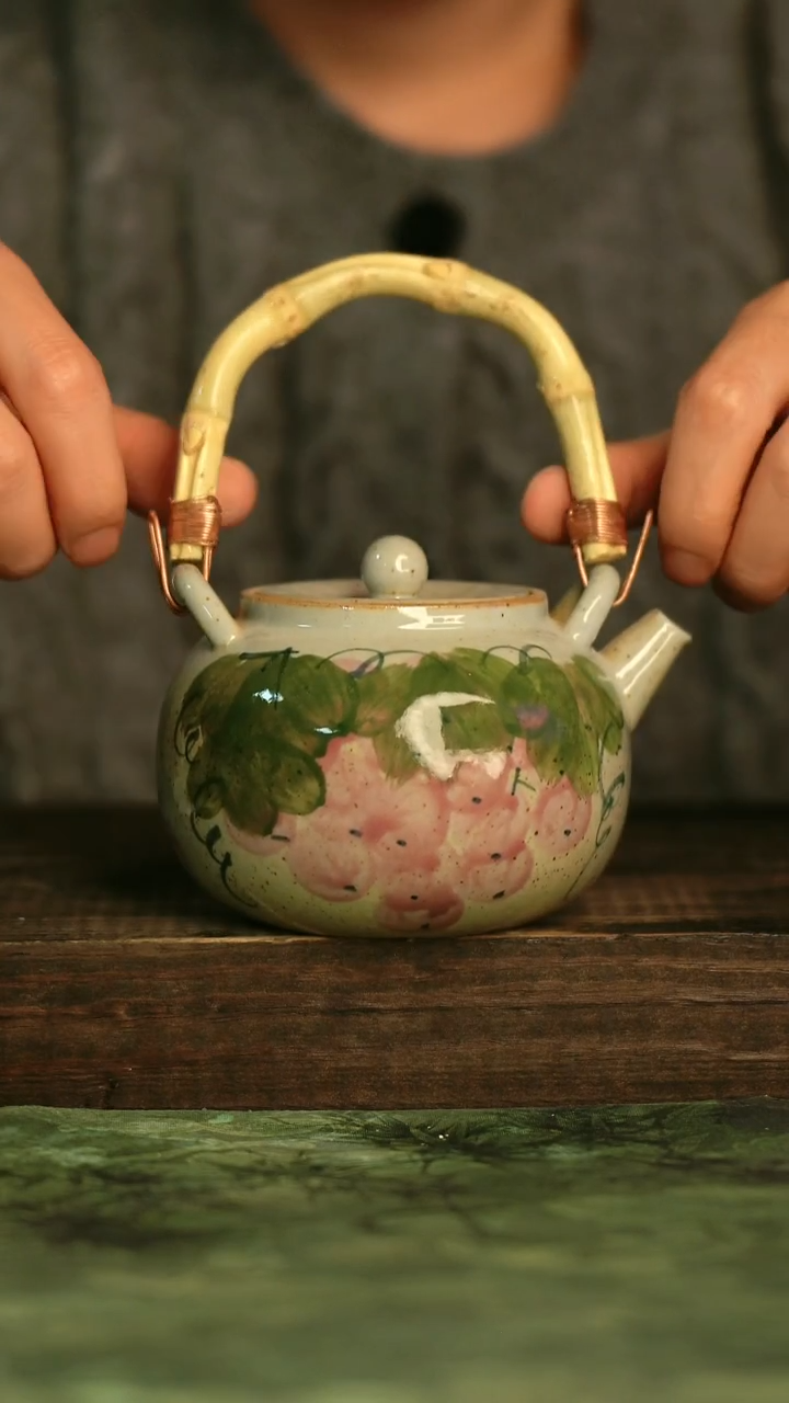 釉下彩手工手绘瓷器青诗集手工手绘瓷器