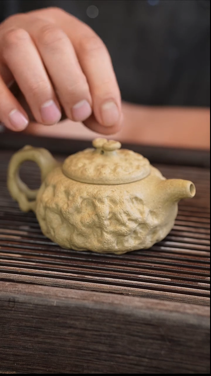 茶壶紫砂供春 本绿 170cc